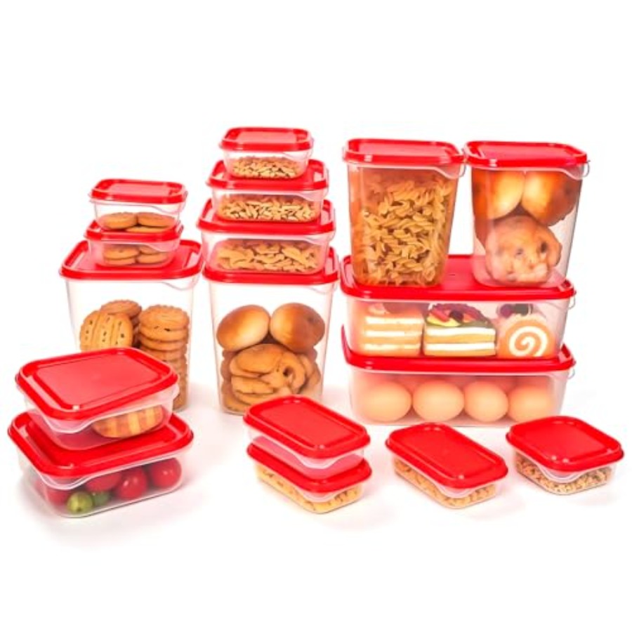 Food Storage Kits - 17Pcs Set Wadah Penyimpanan Makanan Plastik,