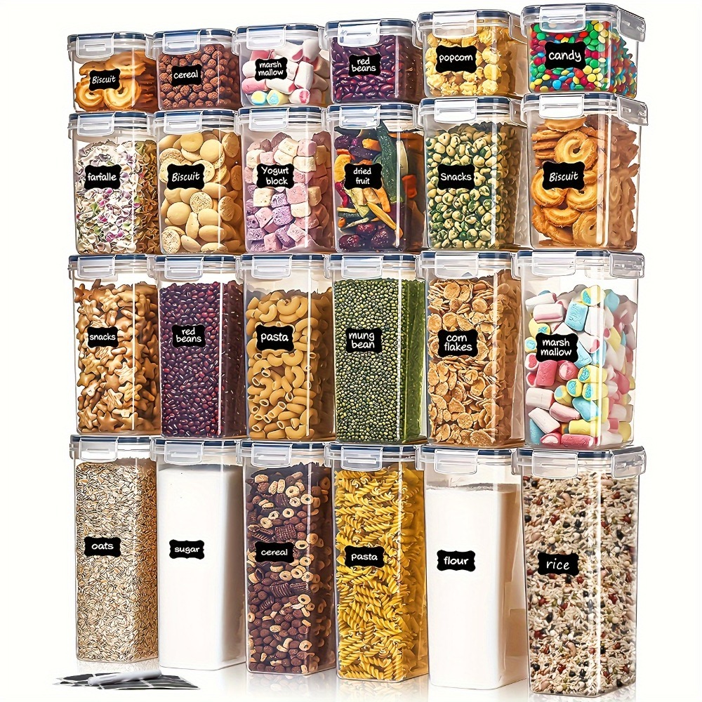 Food Storage Square Containers - 24 Buah Wadah Penyimpanan Makanan 12