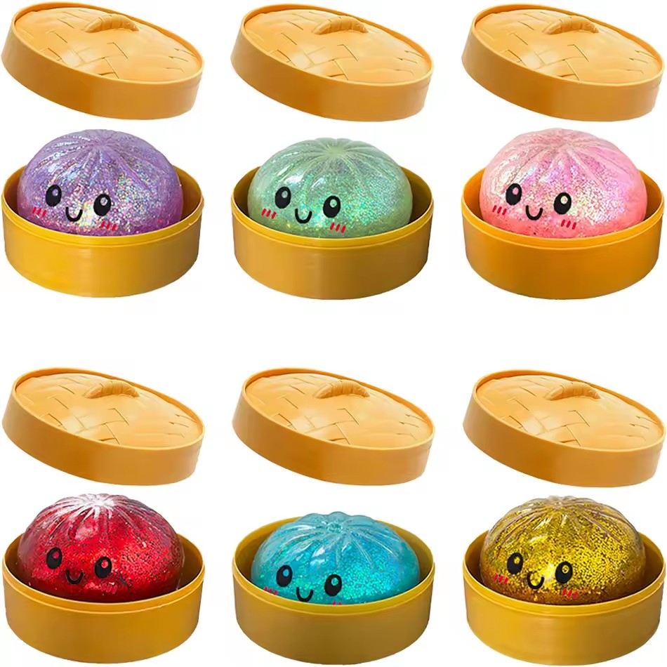 Bread Box Bamboo - Simulasi Pangsit Squishy Rebound Bola Pijat