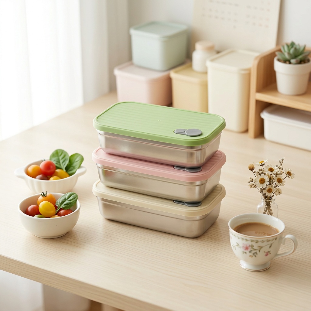 Food Storage Metal Box - Kotak Bento Stainless Steel, Kotak Makan