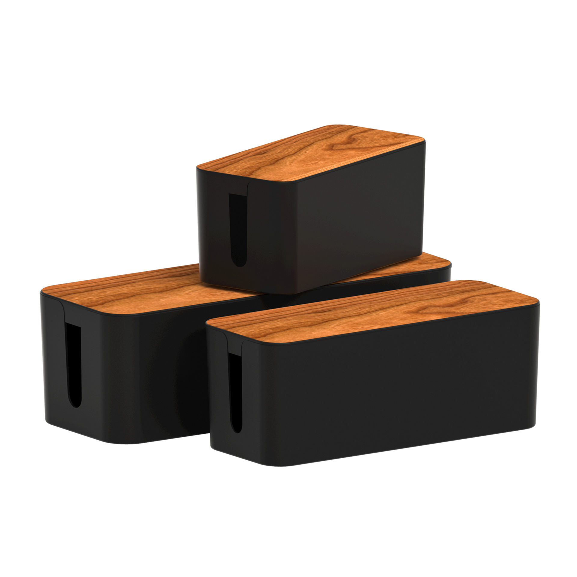 Bread Box Bamboo - Kotak manajemen kabel, Kit manajemen kabel