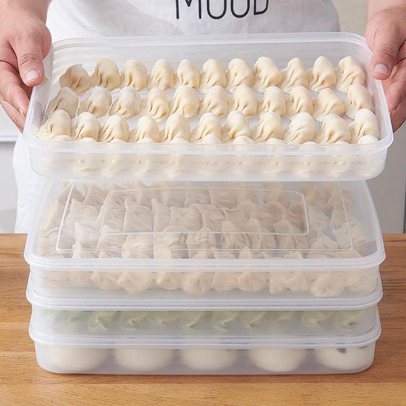 Food Storage Square Containers - Kotak Penyimpanan Dapur Transparan, Organizer Kulkas,