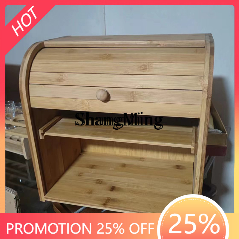 Bread Box Bamboo - Kotak Penyimpanan Roti Bambu Rumah Tangga