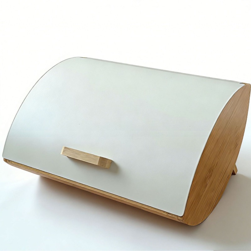 Bread Box Bamboo - Kotak roti berpenutup bambu, kotak penyimpanan