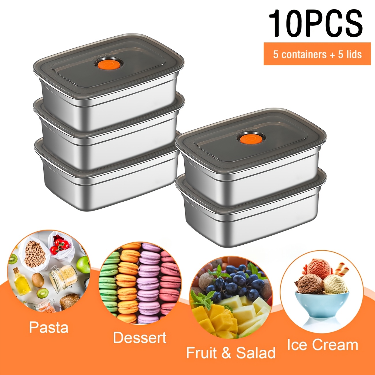 Food Storage Restaurant - 10 Wadah Penyimpanan Makanan dari Stainless