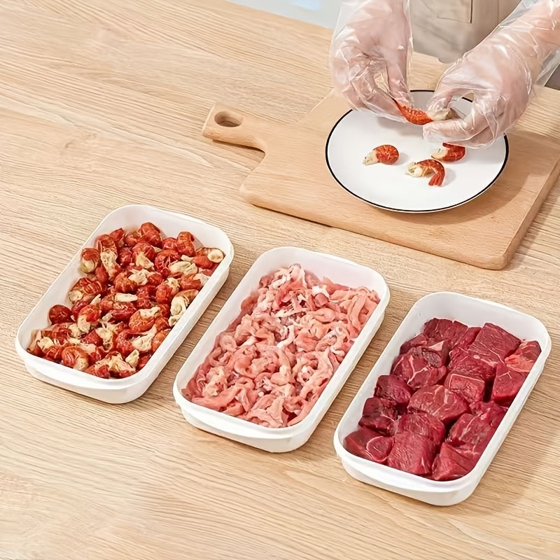 Food Storage Frozen - 1/3/10 Buah Kotak Penyimpanan Daging Portabel,