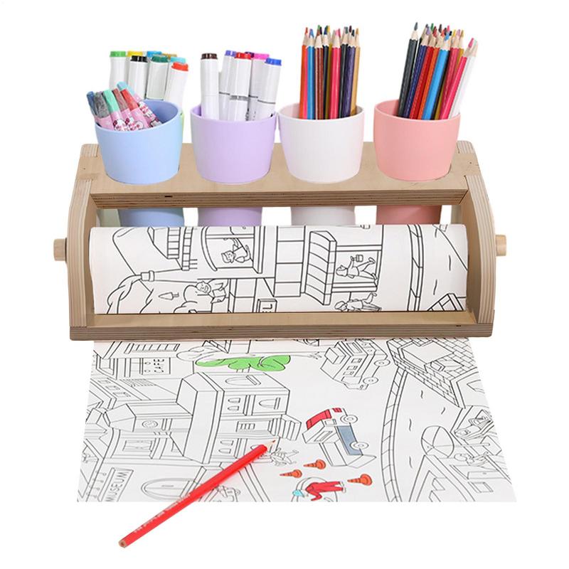 Food Storage Drawing - Pemegang gulungan kertas gambar seni lukis