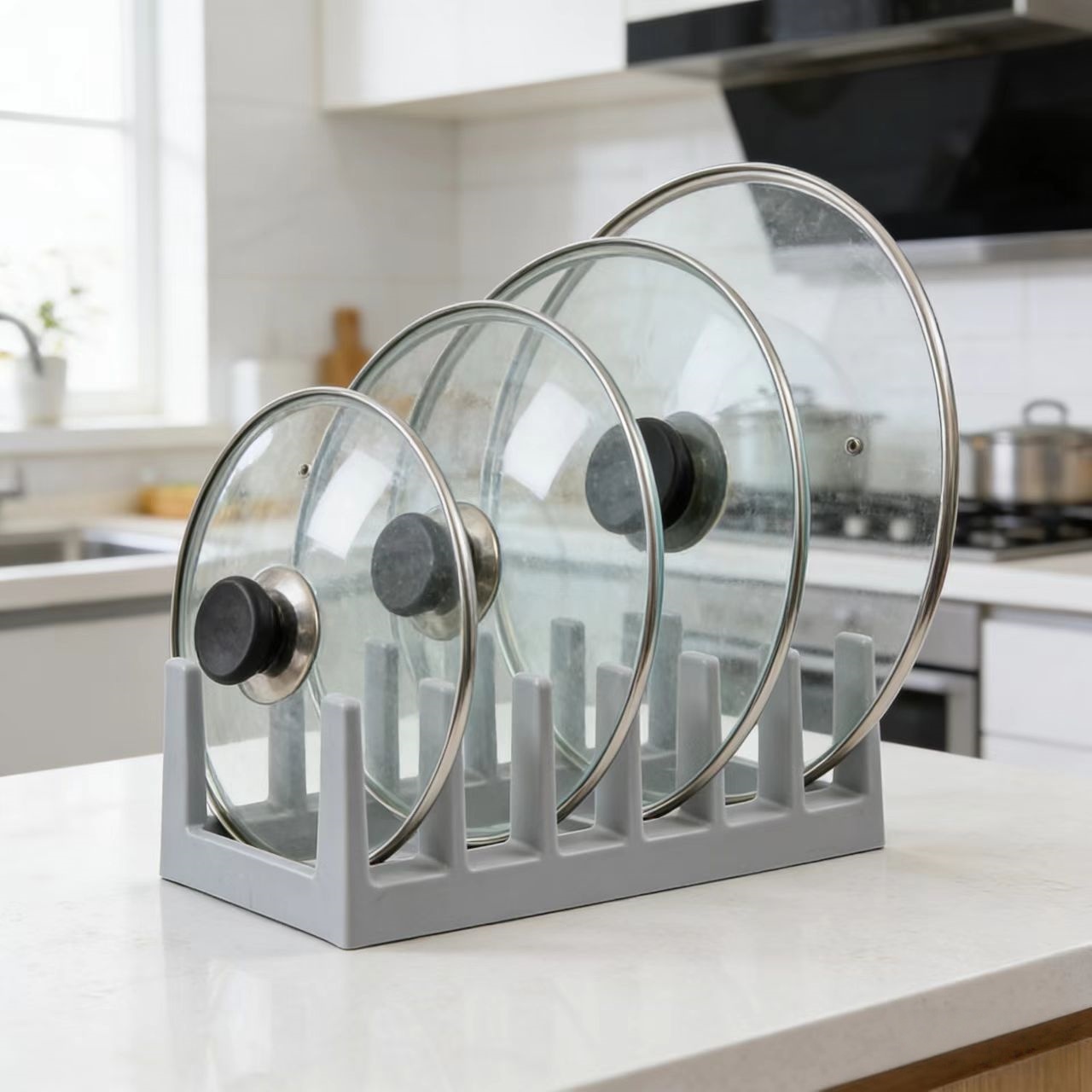 Food Storage Drawing - Organizer Kabinet Dapur untuk Tutup Wadah