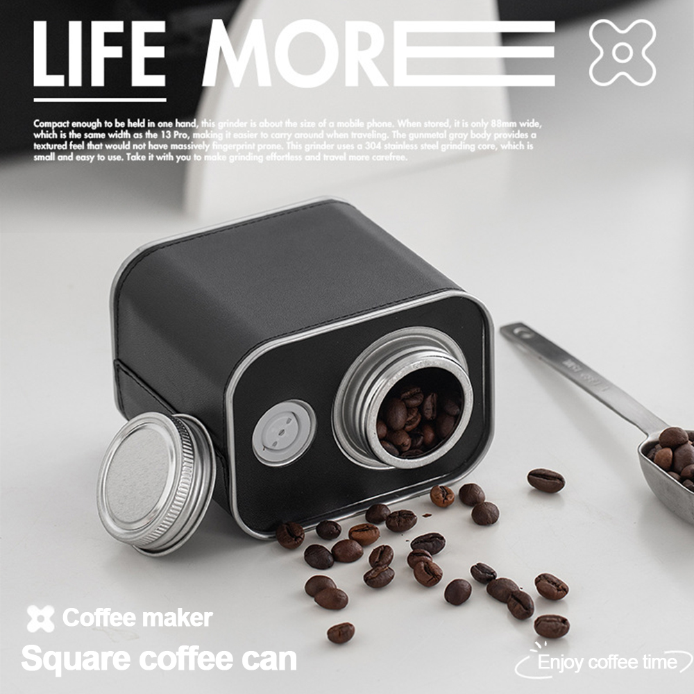 Food Storage Square Containers - Kaleng kedap udara biji kopi luar