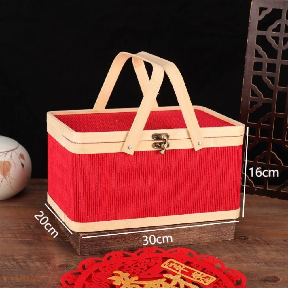 Bread Box Bamboo - Keranjang Roti Anyaman Gaya Cina Vintage