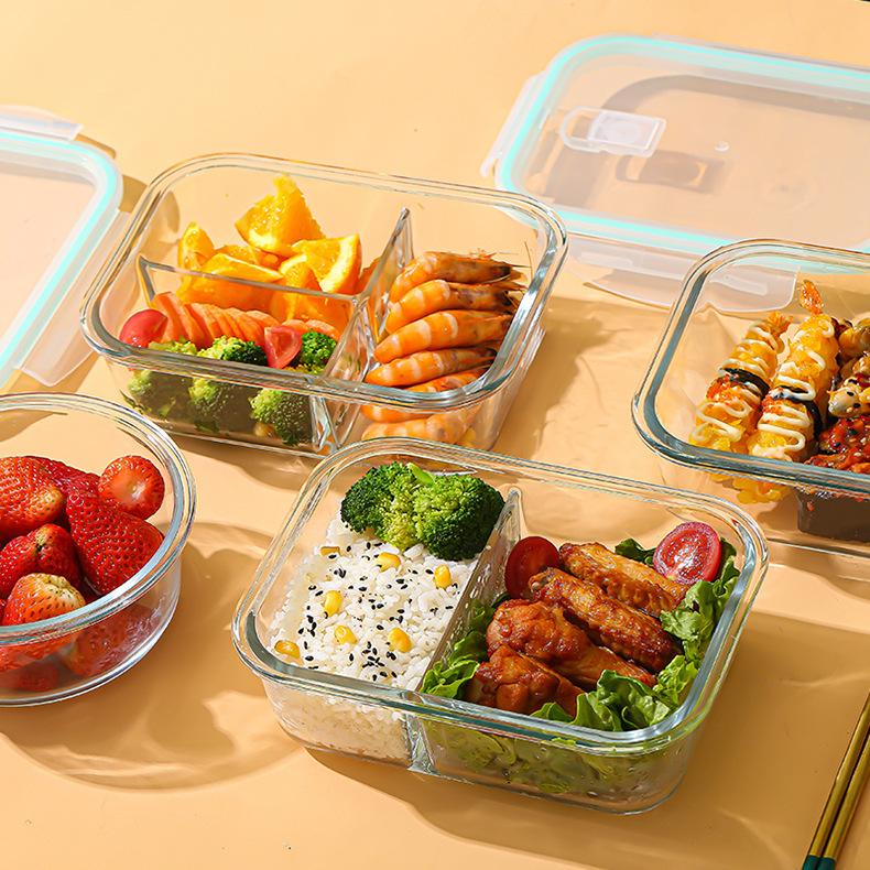 Food Storage Square Containers - Kotak Penyimpanan Makanan Kaca Borosilikat Tinggi