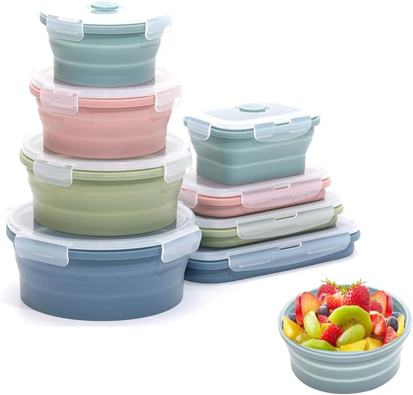 Food Storage Kits - Tempat Penyimpanan makanan silikon, dapat dilipat