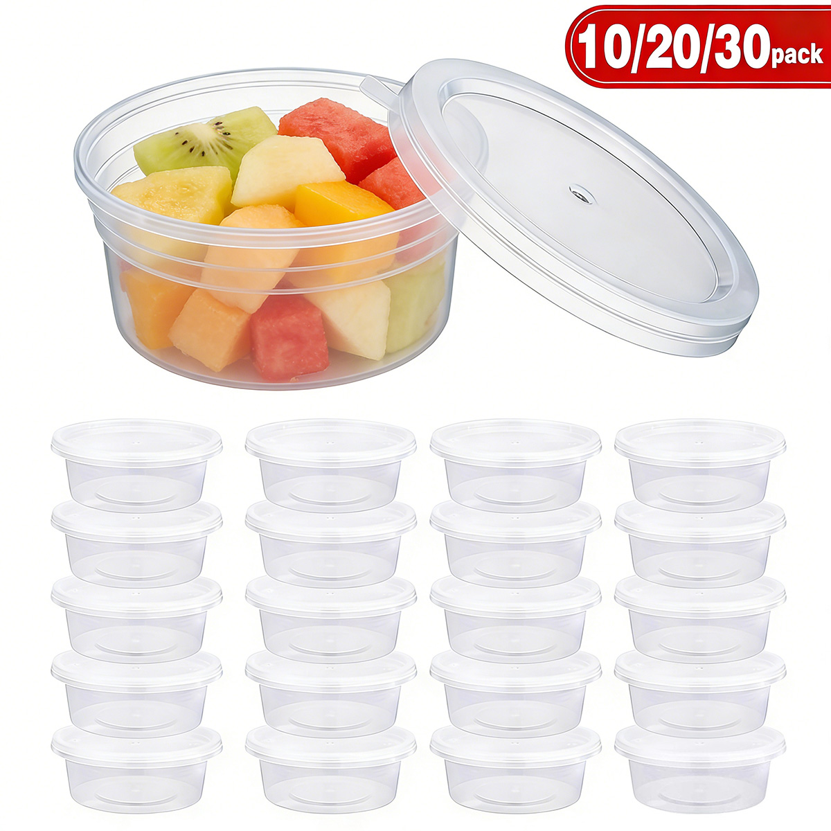 Food Storage Containers With Lids - 10/20/40 Paket Wadah Slime Kecil Dengan