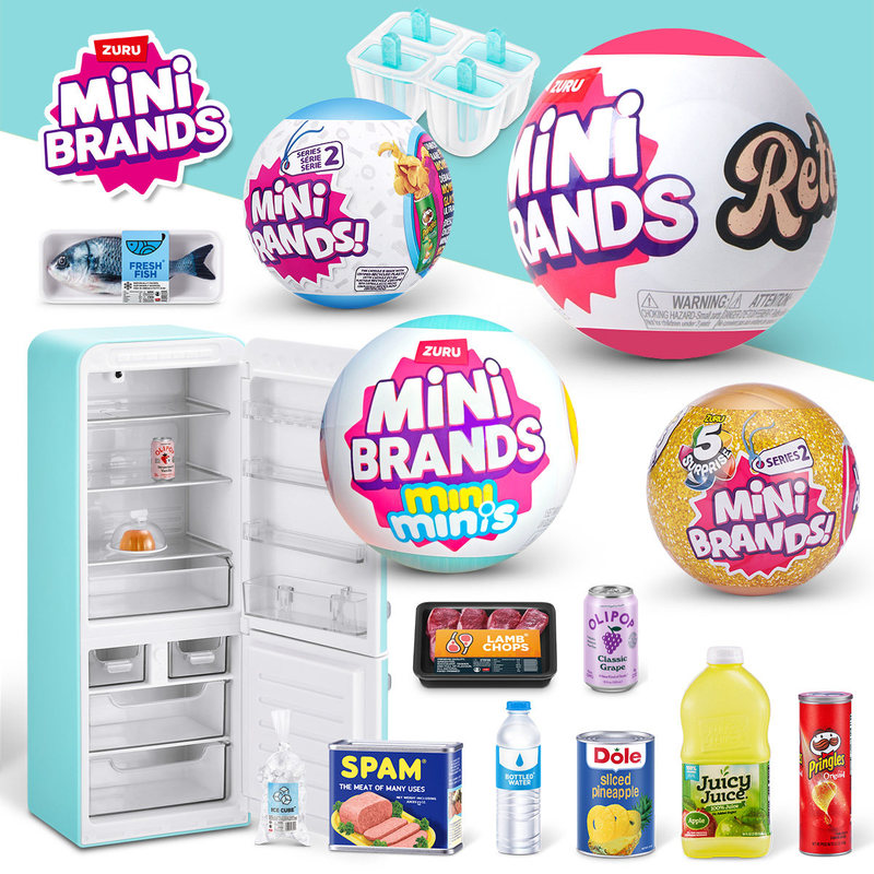Food Storage Kits - ZURU MINI BRANDS Set Mainan Kulkas