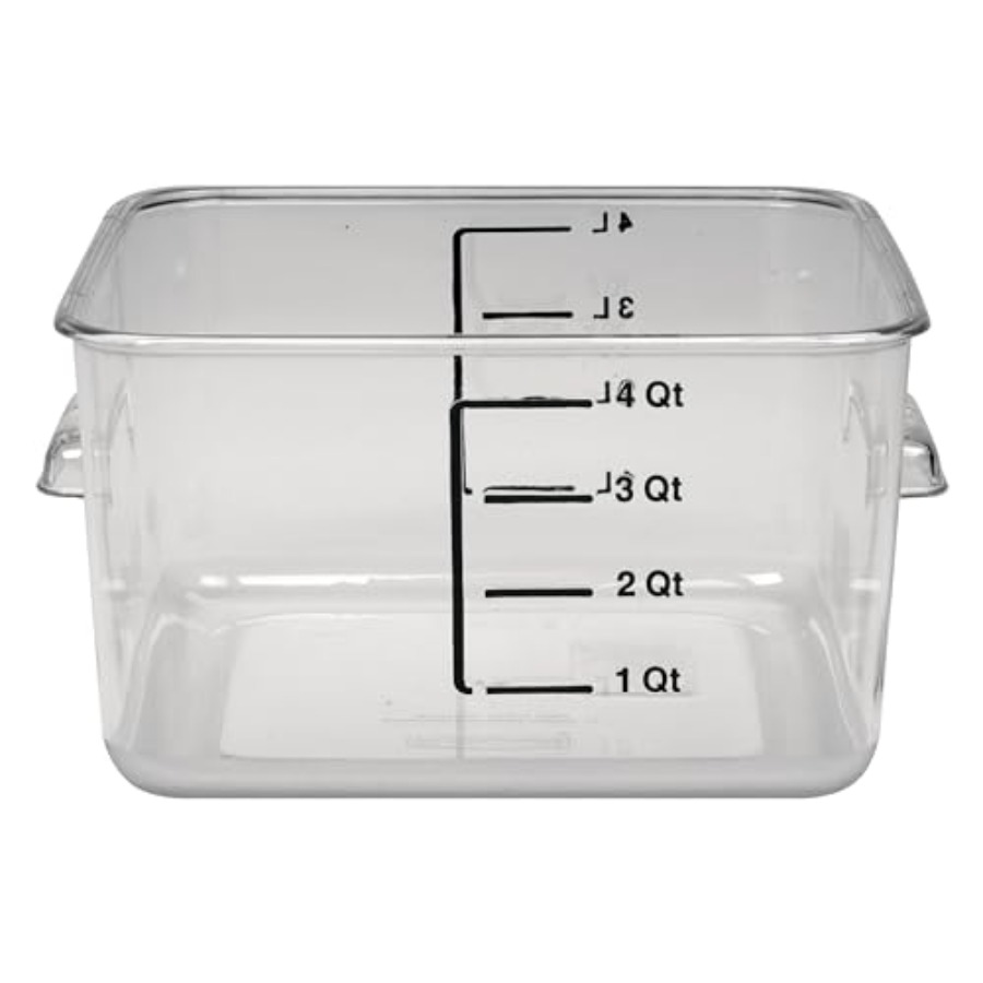 Food Storage Quart Containers - Wadah Penyimpanan Makanan Persegi Hemat Ruang,