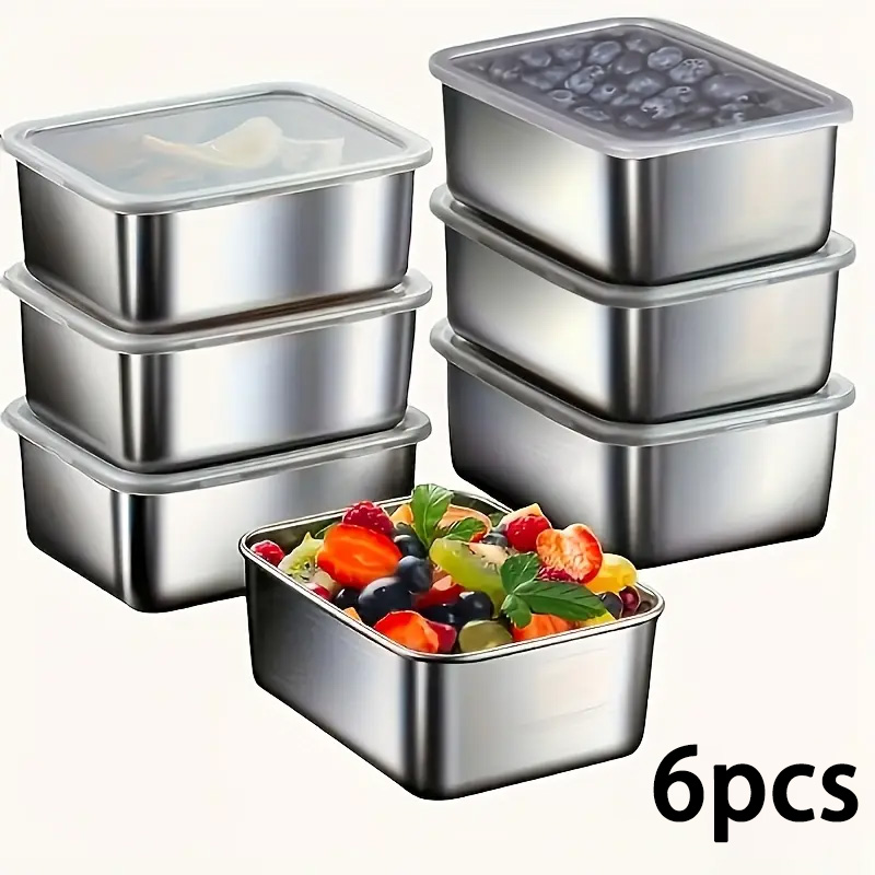 Food Storage Types - Set Wadah Penyimpanan Makanan Baja Tahan