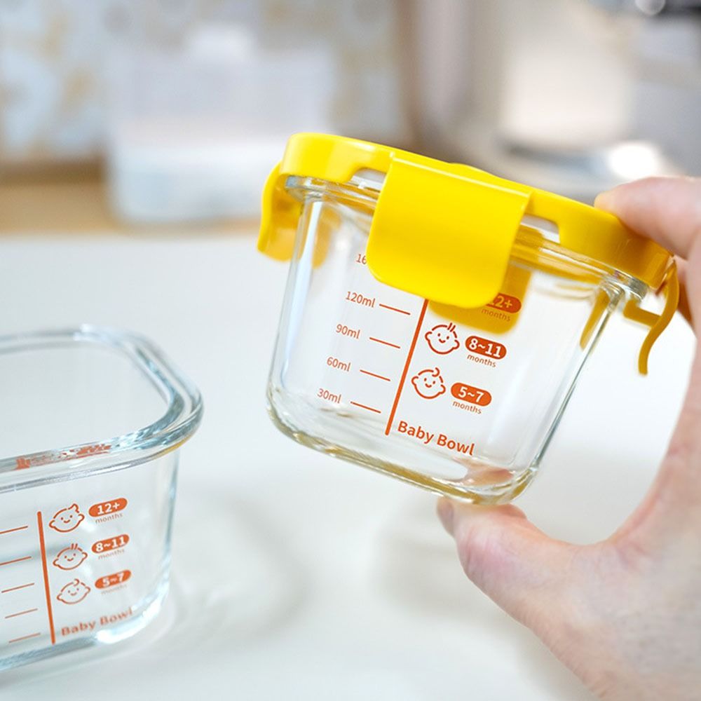 Food Storage Glass Box - Toples Penyimpanan Makanan Bayi 170ml, Kotak