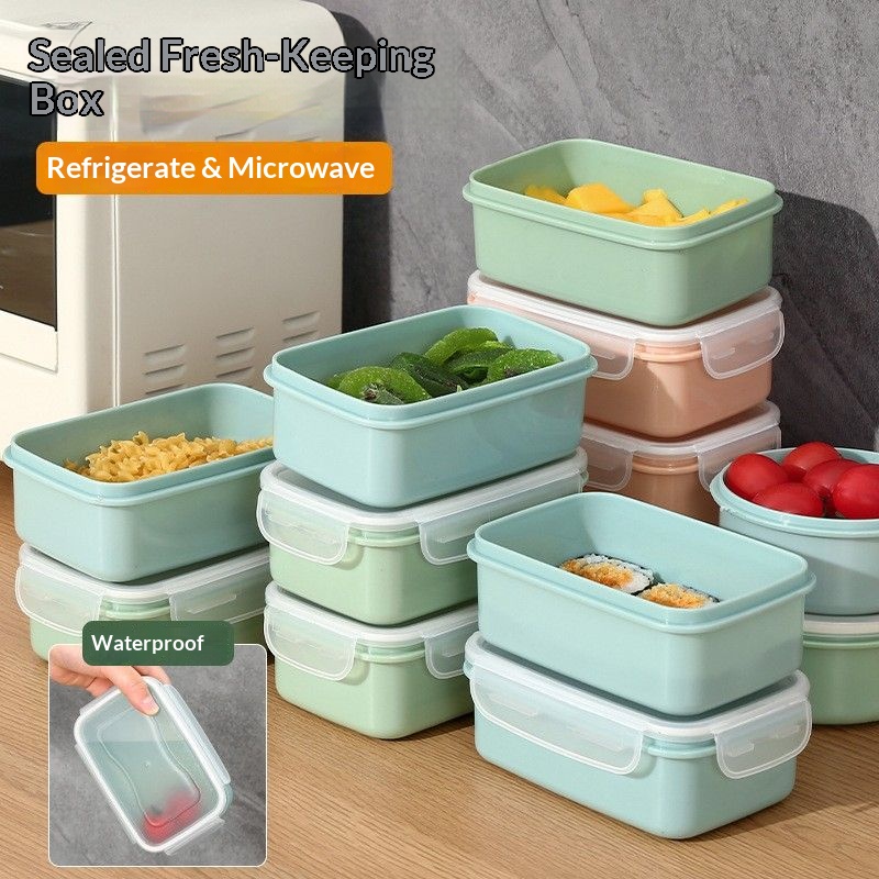 Food Storage Square Containers - Wadah Penyimpanan Makanan Kedap Udara Bebas