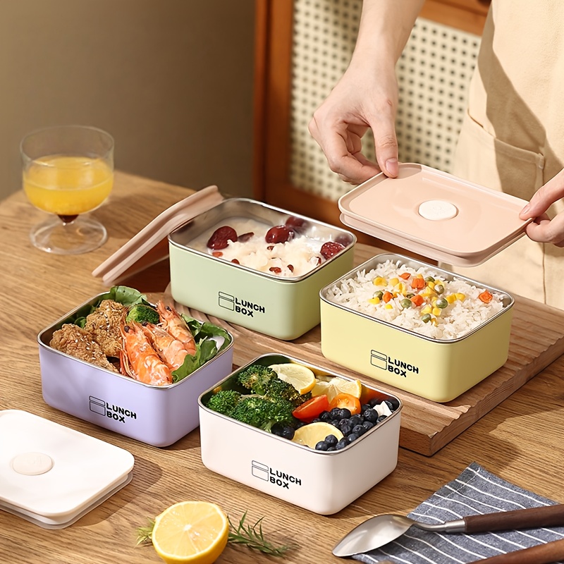 Food Storage In Stainless Steel - Set Wadah Penyimpanan Makanan Anti Bocor