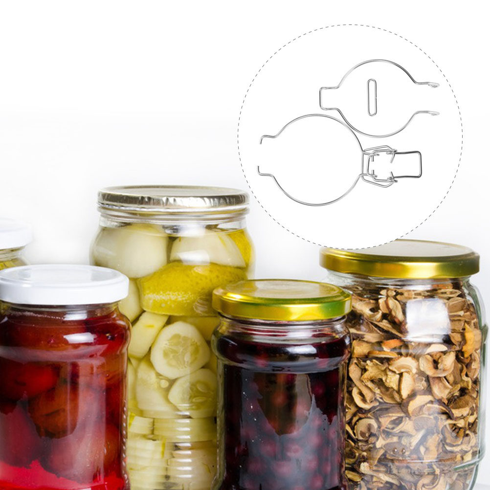Food Storage In Stainless Steel - 12 Buah Klem Kawat Stoples Kaca