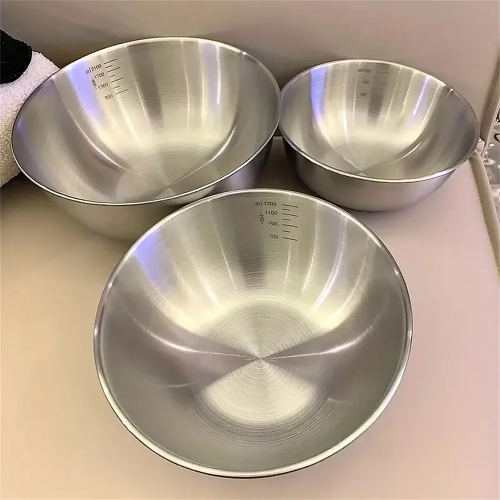 Food Storage In Stainless Steel - 1-3 Set Mangkuk Stainless Steel dengan