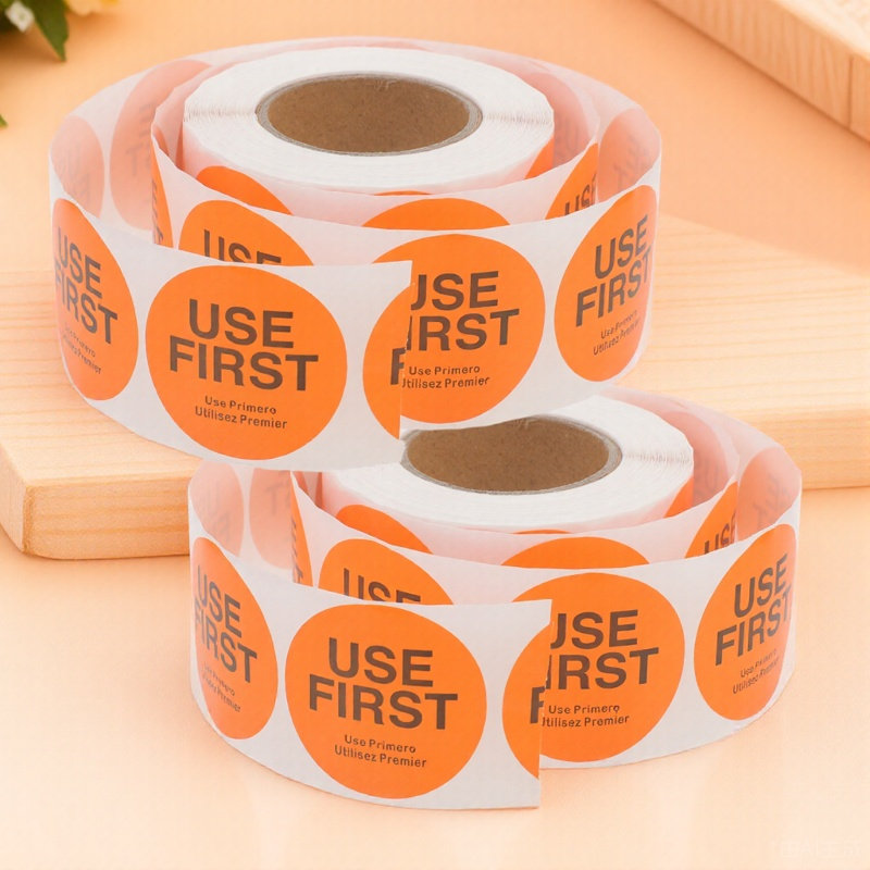 Food Storage Restaurant - 2 Gulungan Label Kontrol Inventaris, Stiker