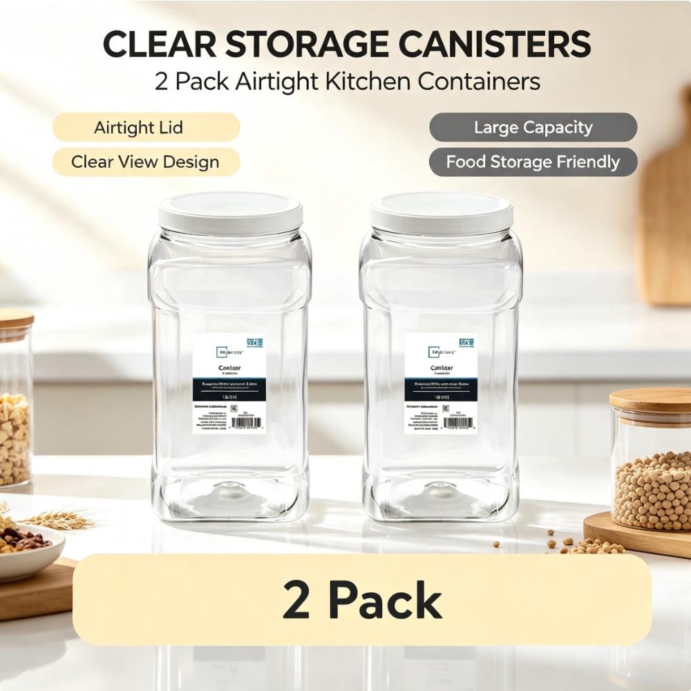 Food Storage Quart Containers - (2 Paket) Wadah Penyimpanan Makanan Plastik