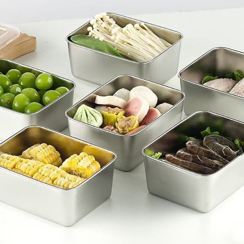 Food Storage Metal Box - Set Wadah Penyimpanan Makanan Stainless Steel