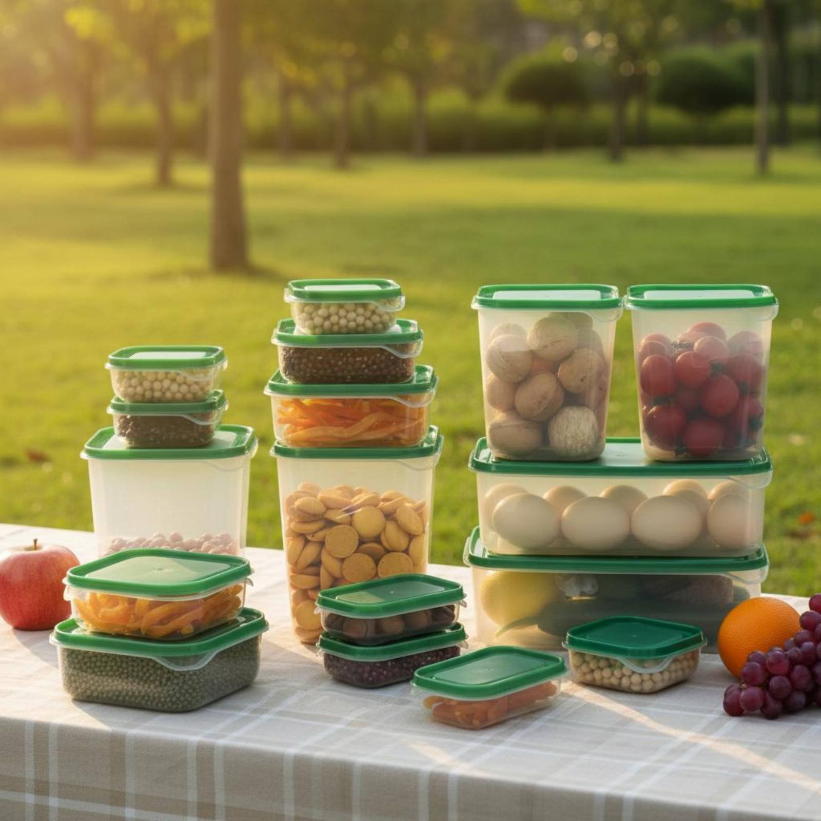 17 Buah Set Kotak Penyimpanan  - Food Storage Containers With Lids ulasan dan harga