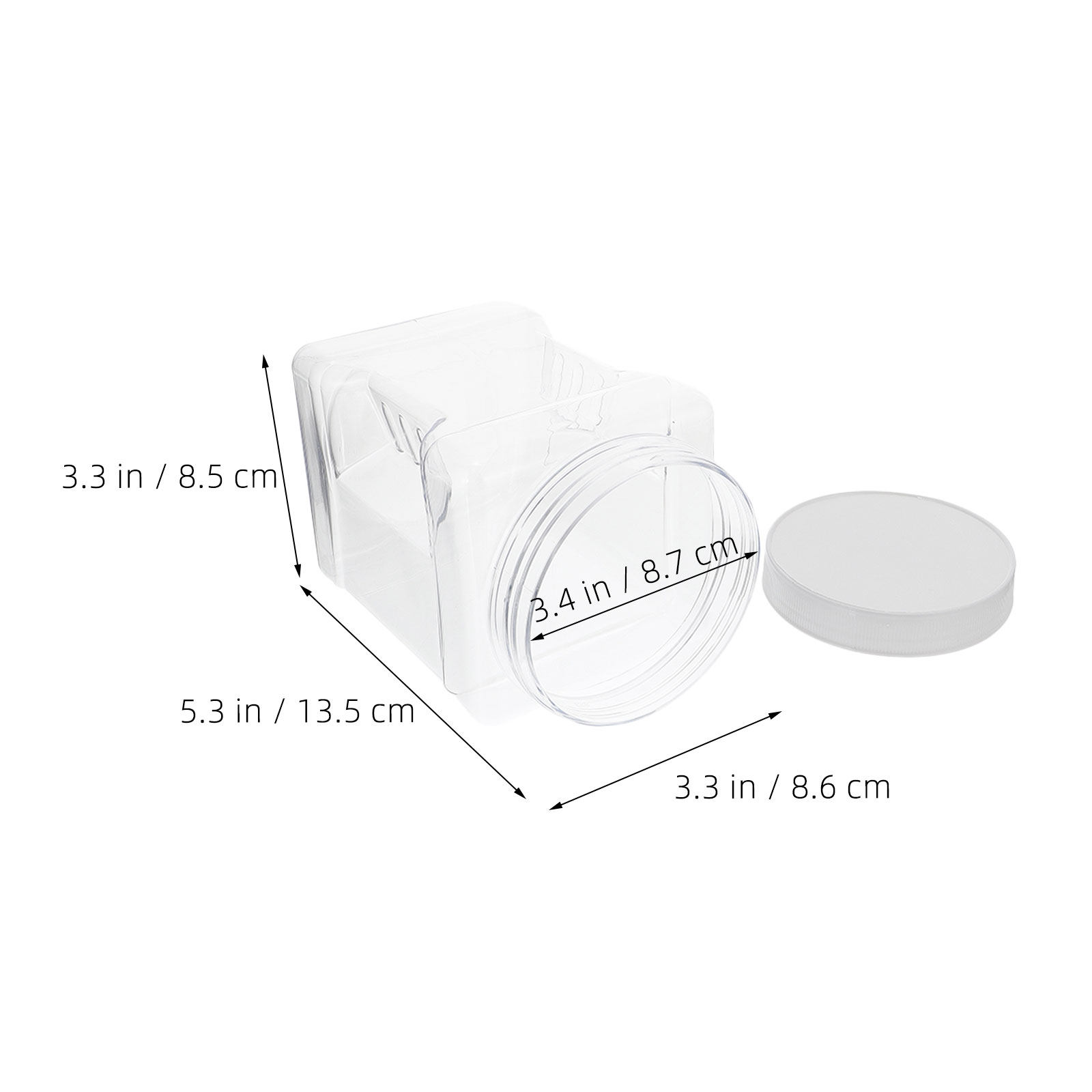 6 Buah Stoples Penyimpanan Tra - Food Storage Square Containers ulasan dan harga