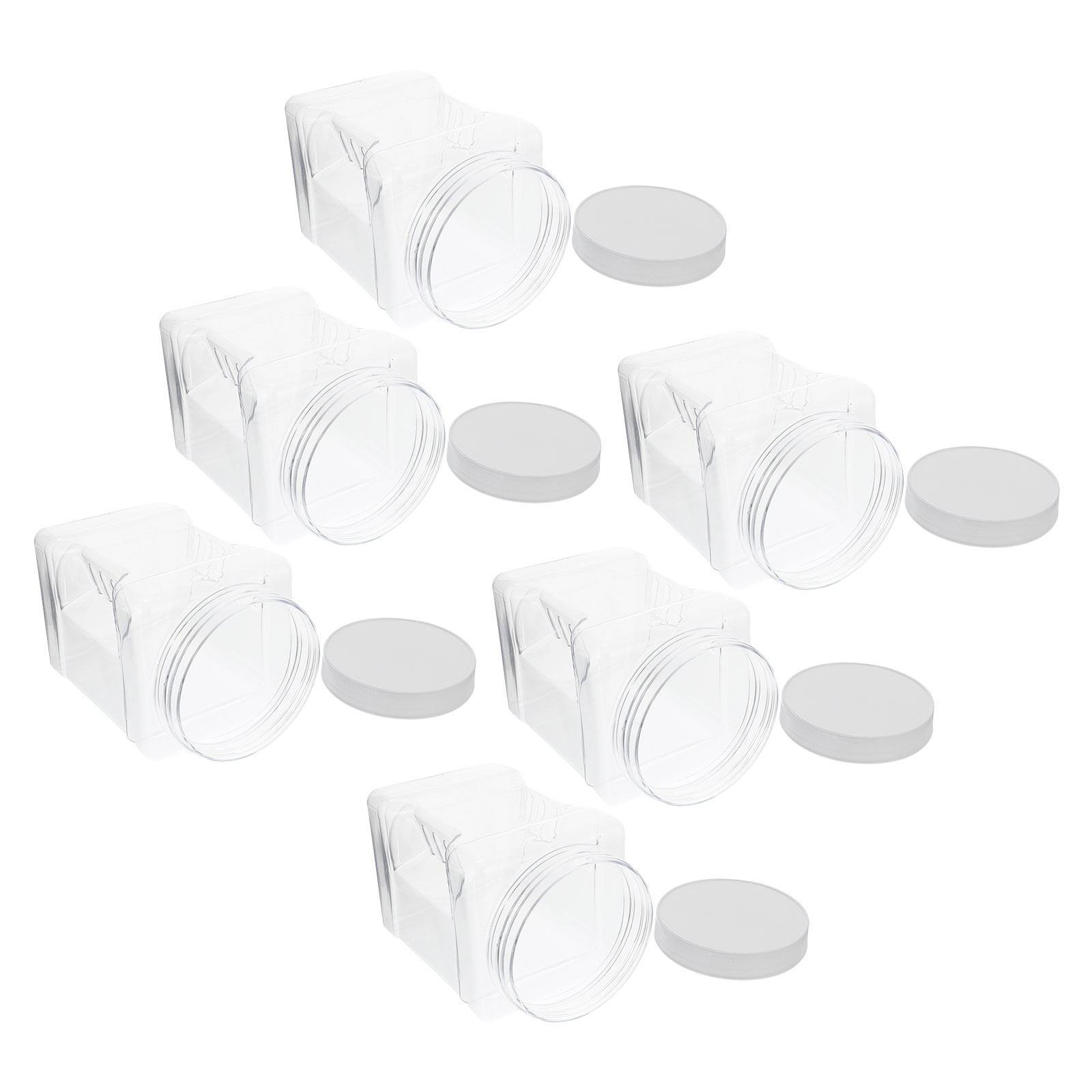 6 Buah Stoples Penyimpanan Tra - Food Storage Square Containers ulasan dan harga
