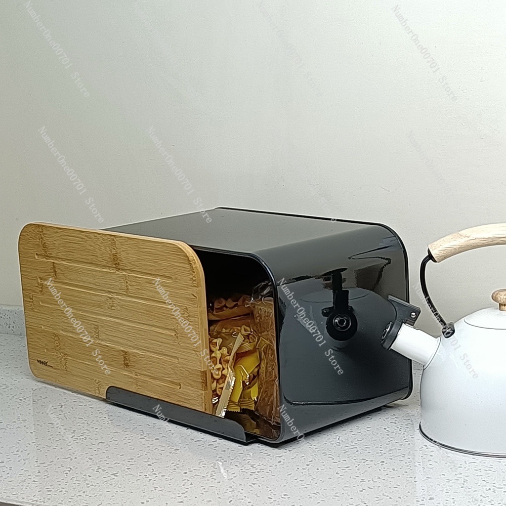 Kotak Roti Dapur dengan Tutup  - Bread Box Bamboo ulasan dan harga