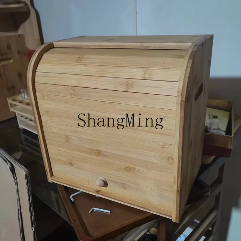 Kotak Penyimpanan Roti Bambu R - Bread Box Bamboo ulasan dan harga
