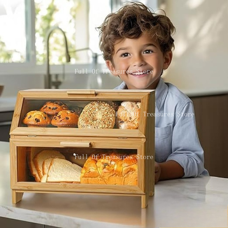 Kotak Roti Bambu Cocok untuk P - Bread Box Bamboo ulasan dan harga