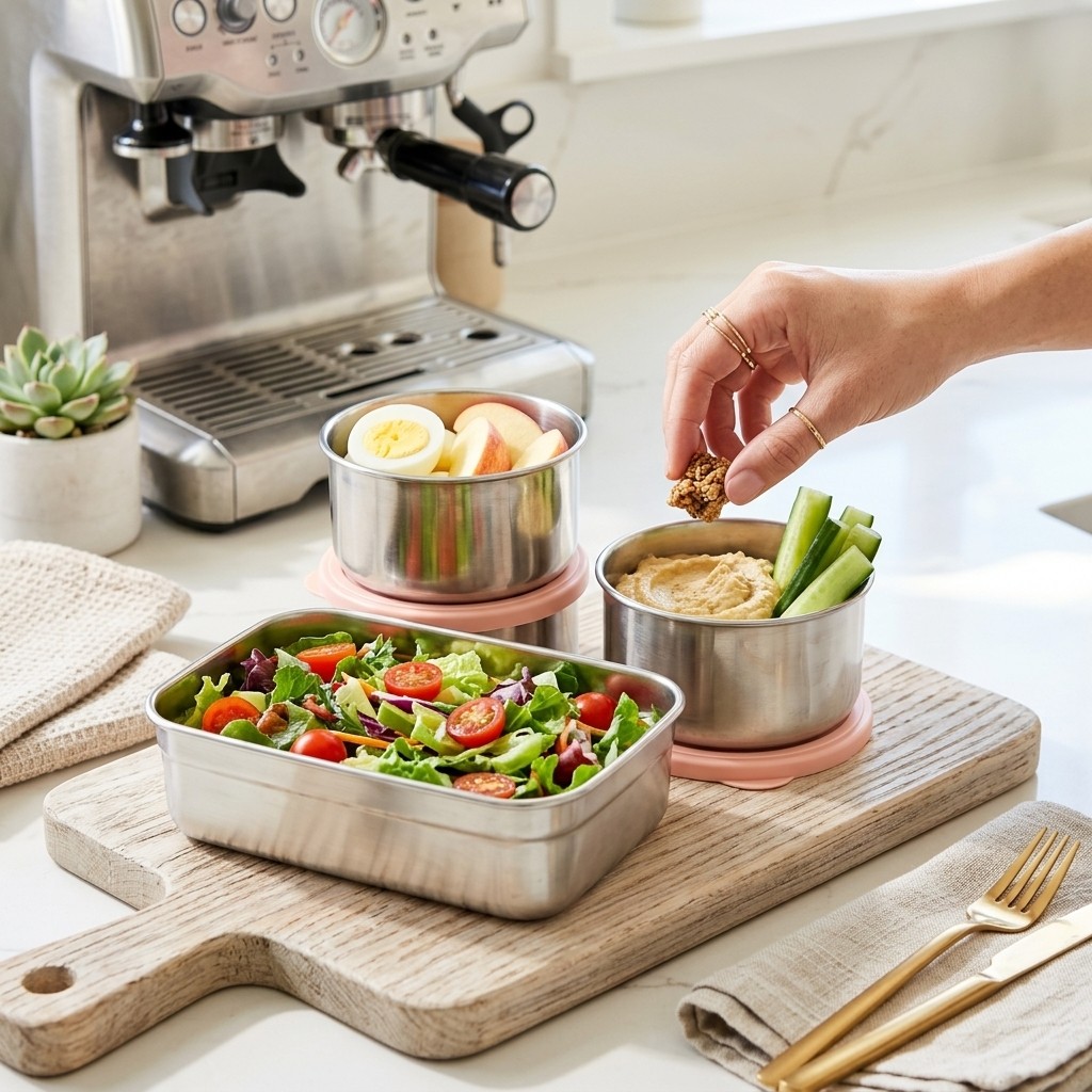 Kotak Makan Siang Anti Karat 3 - Food Storage Kits ulasan dan harga