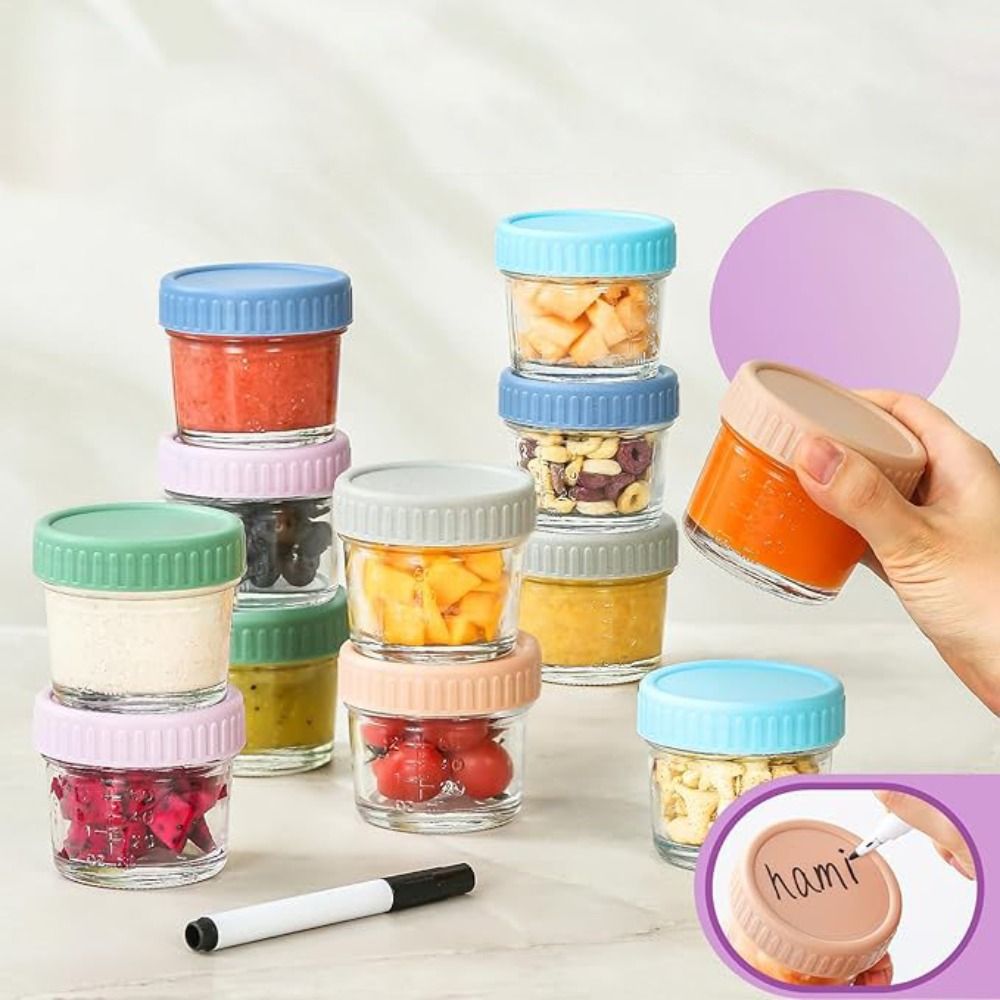 6 Buah Stoples Kaca Mason Jar  - Food Storage Glass Box ulasan dan harga
