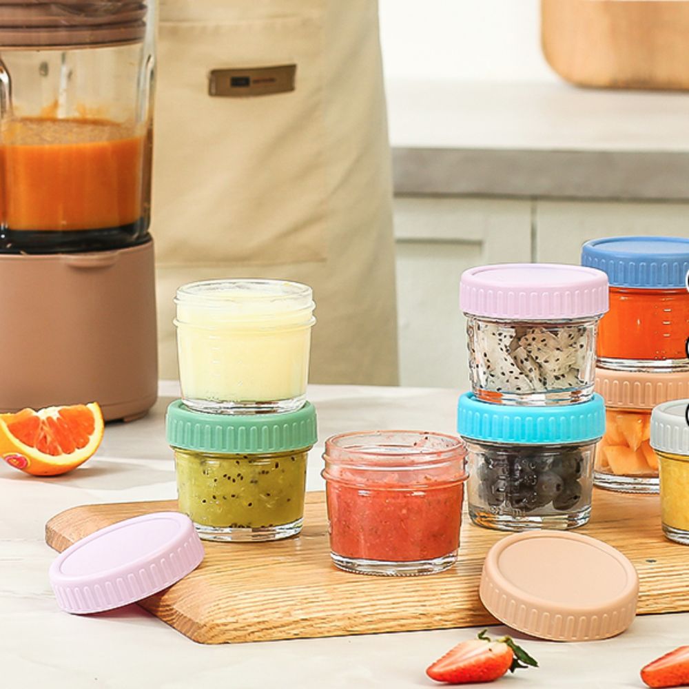 6 Buah Stoples Kaca Mason Jar  - Food Storage Glass Box ulasan dan harga