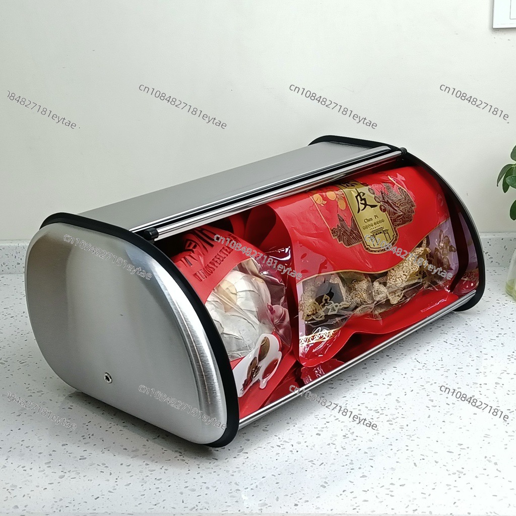 Kotak Roti Besi Galvanis denga - Bread Box Bamboo ulasan dan harga