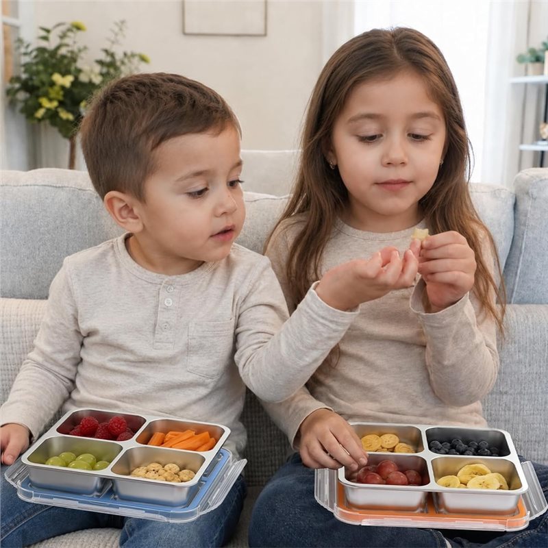 GIGI 4Pack Wadah Makanan Ringa - Food Storage Metal Box ulasan dan harga