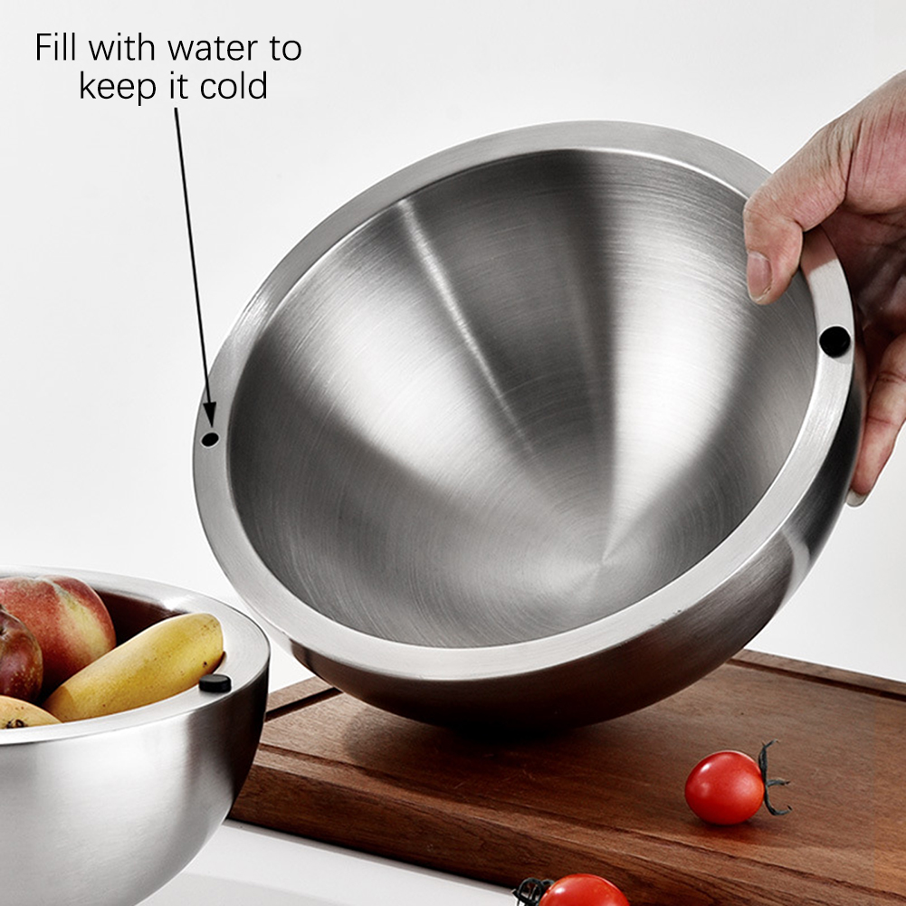 304 Thickened Salad Mixing Bow - Food Storage Hot ulasan dan harga
