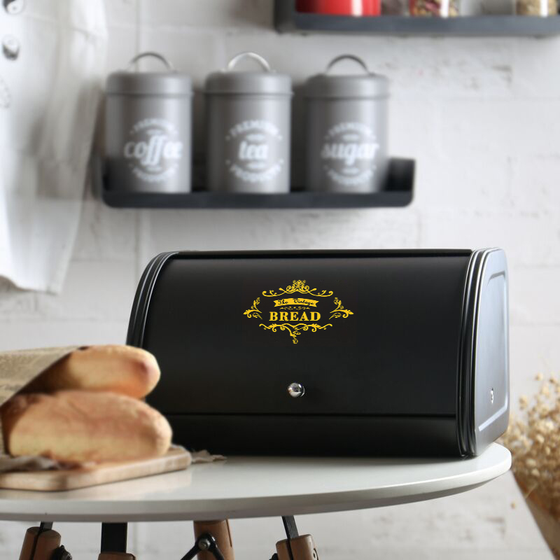 Kotak roti logam, kotak roti h - Bread Box Bamboo ulasan dan harga