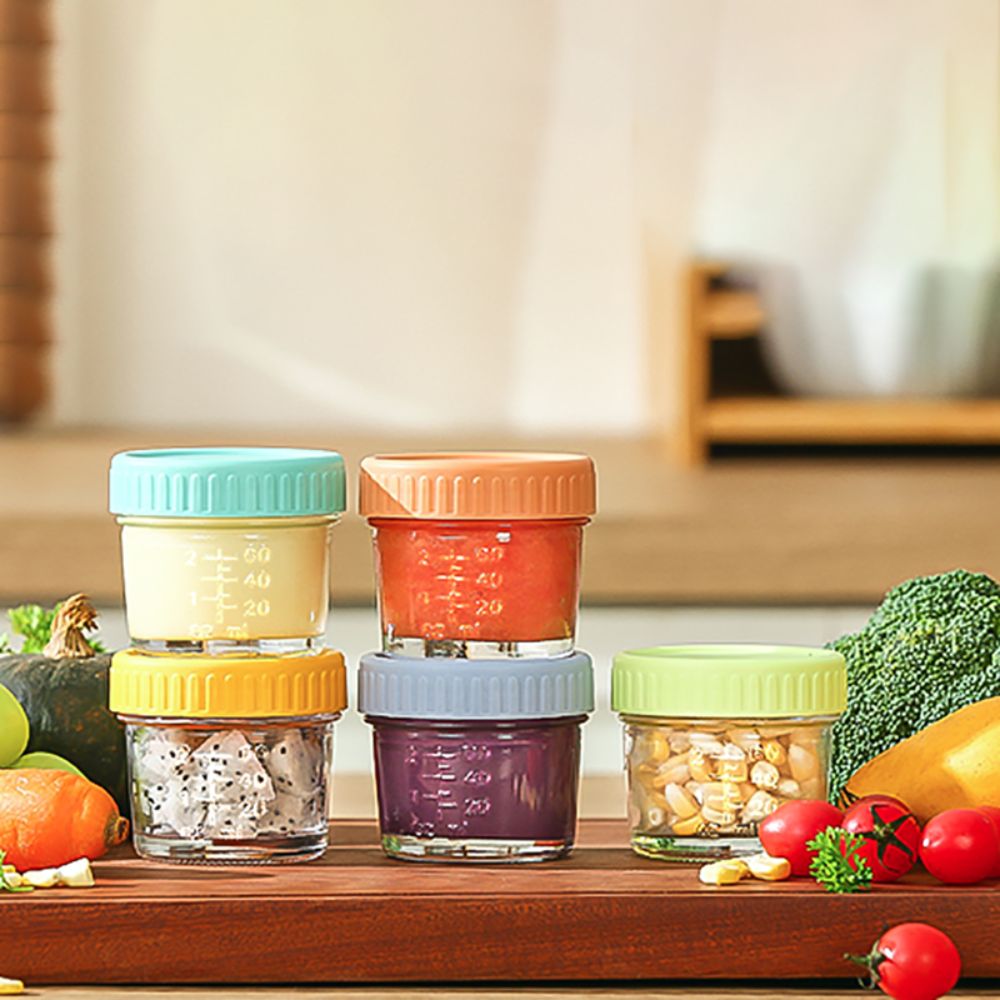6 Buah Stoples Makanan Bayi Ka - Food Storage Glass Box ulasan dan harga