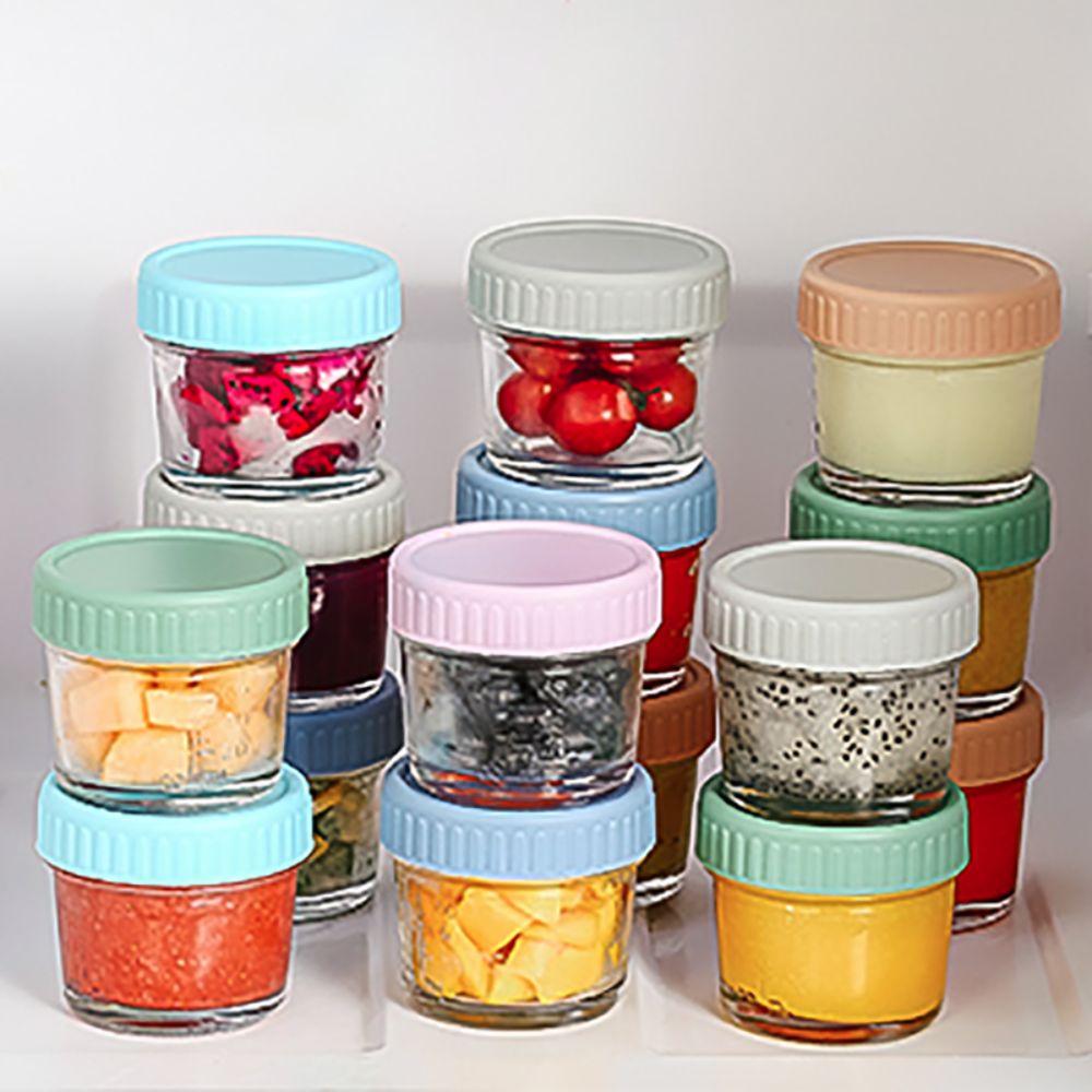 6 Buah Toples Makanan Bayi Kac - Food Storage Glass Box ulasan dan harga