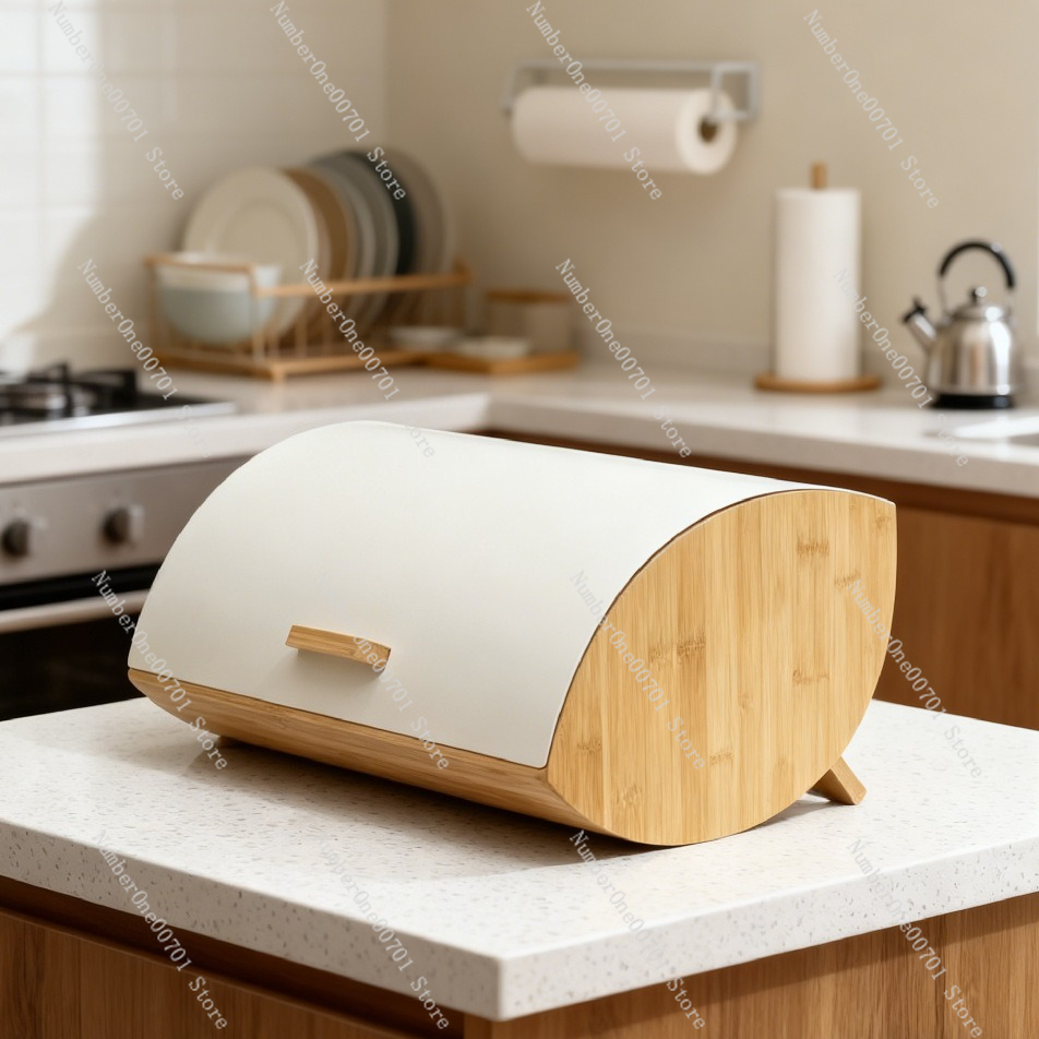 Kotak Penyimpanan Roti Logam D - Bread Box Bamboo ulasan dan harga