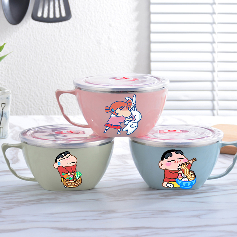 Mangkuk Mie Crayon Shin-chan M - Food Storage Metal Box ulasan dan harga