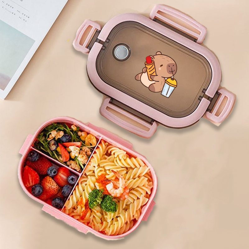 Kotak Makan Siang Bento Capyba - Food Storage Square Containers ulasan dan harga