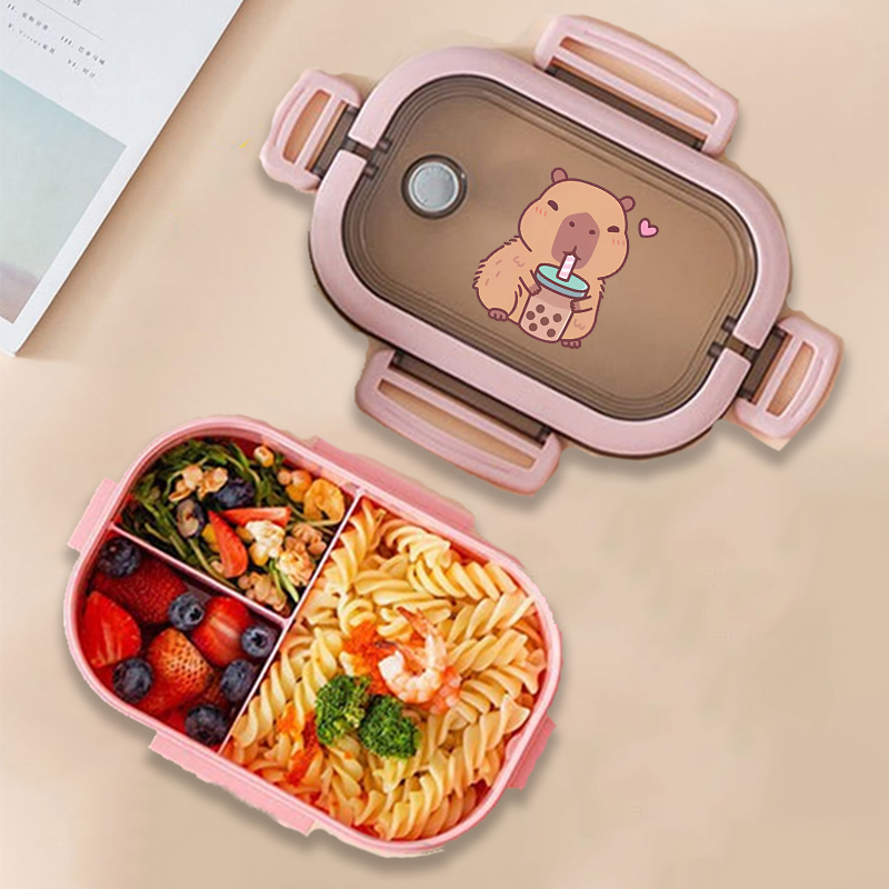 Kotak Makan Siang Bento Capyba - Food Storage Square Containers ulasan dan harga