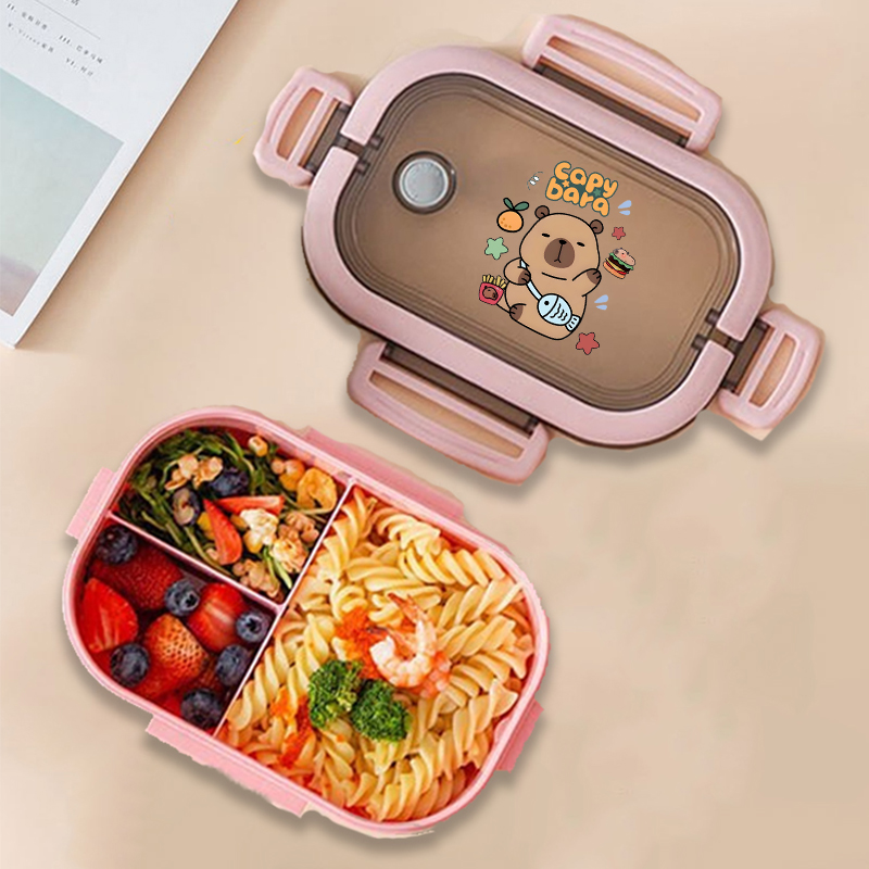 Kotak Makan Siang Bento Capyba - Food Storage Square Containers ulasan dan harga