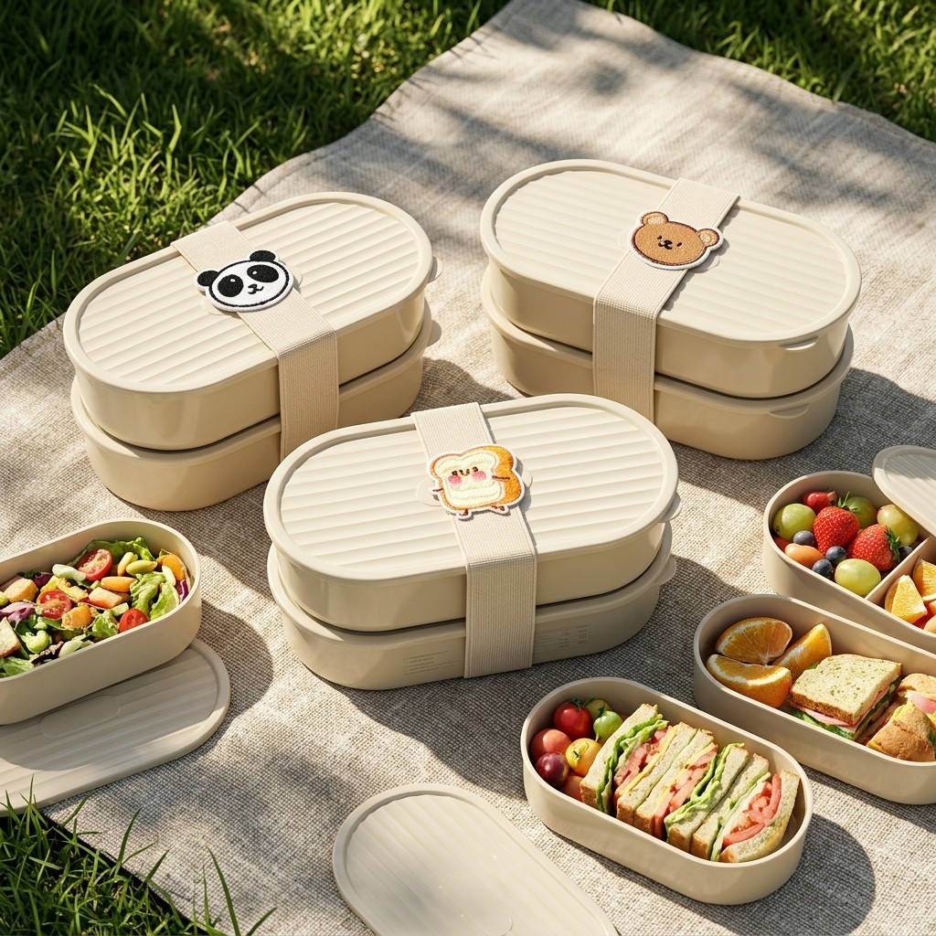 2Pcs/Set Kotak Bento Anak Kart - Food Storage Kits ulasan dan harga