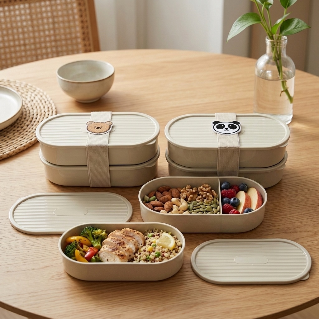 2Pcs/Set Kotak Bento Anak Kart - Food Storage Kits ulasan dan harga